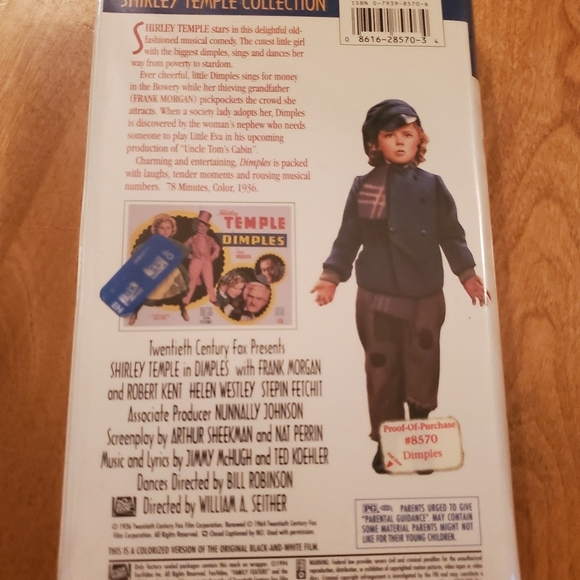 Dimples (VHS,‎ 1994, Colorized Clamshell) - Picture 3 of 4